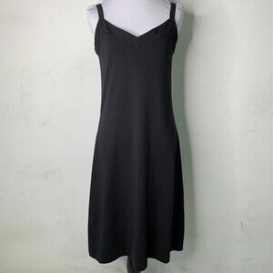 Patagonia Women's Black Midi Sleevelss Shift Dress Size Medium